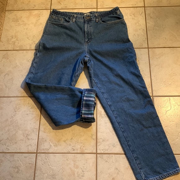 L.L. Bean lined jeans - Picture 1 of 6